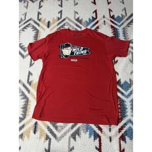 Baseballism Ricky Vaughn Wild Thing Graphic T-Shirt Red Men's XL